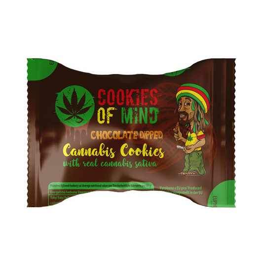 Cookie CBD immersi nel cioccolato