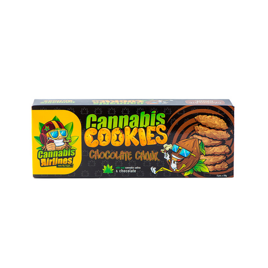 Cannabis Airlines Biscotti alla Canapa – CHOCOLATE CHUNK (6 x 20g)