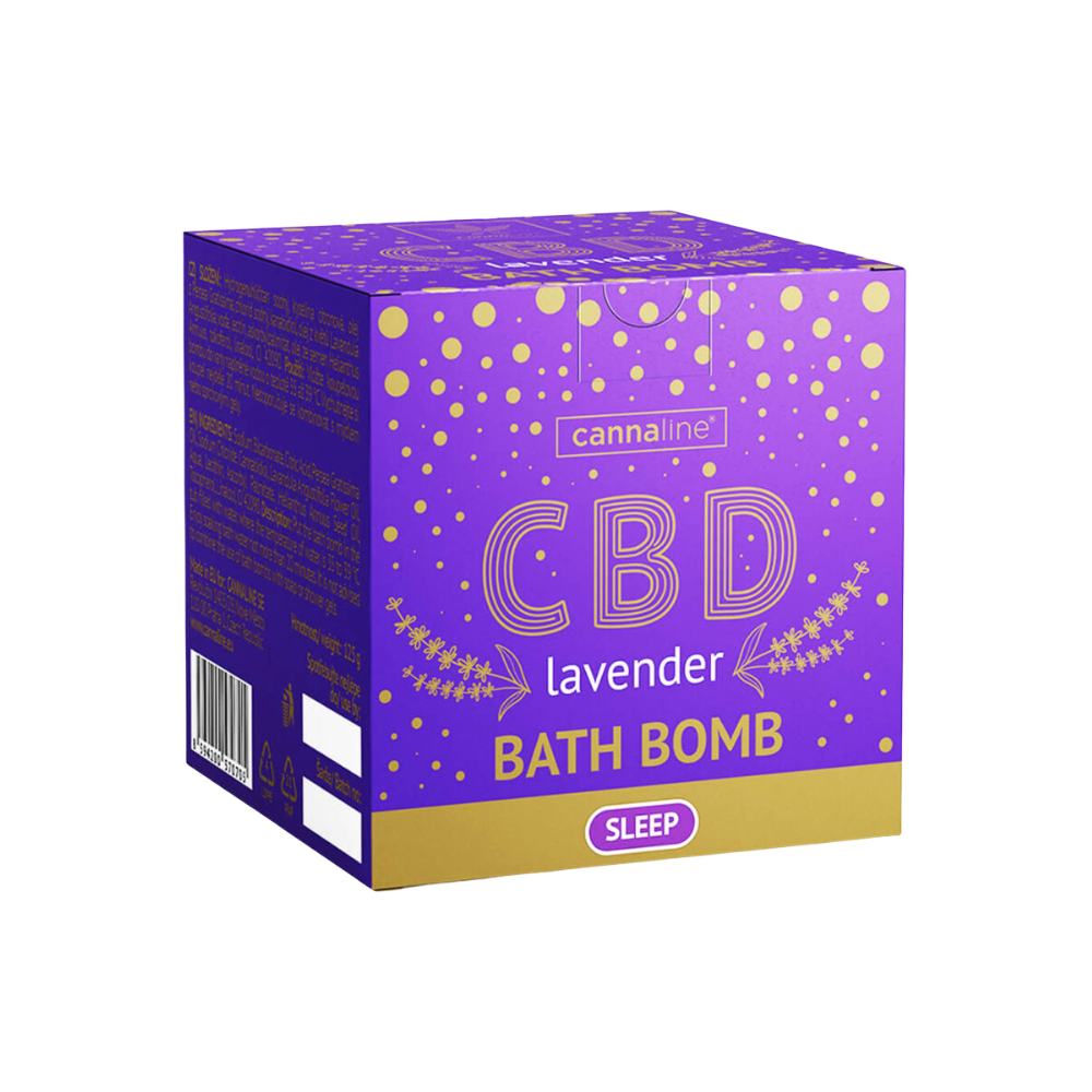 Bombe da bagno con CBD e lavanda