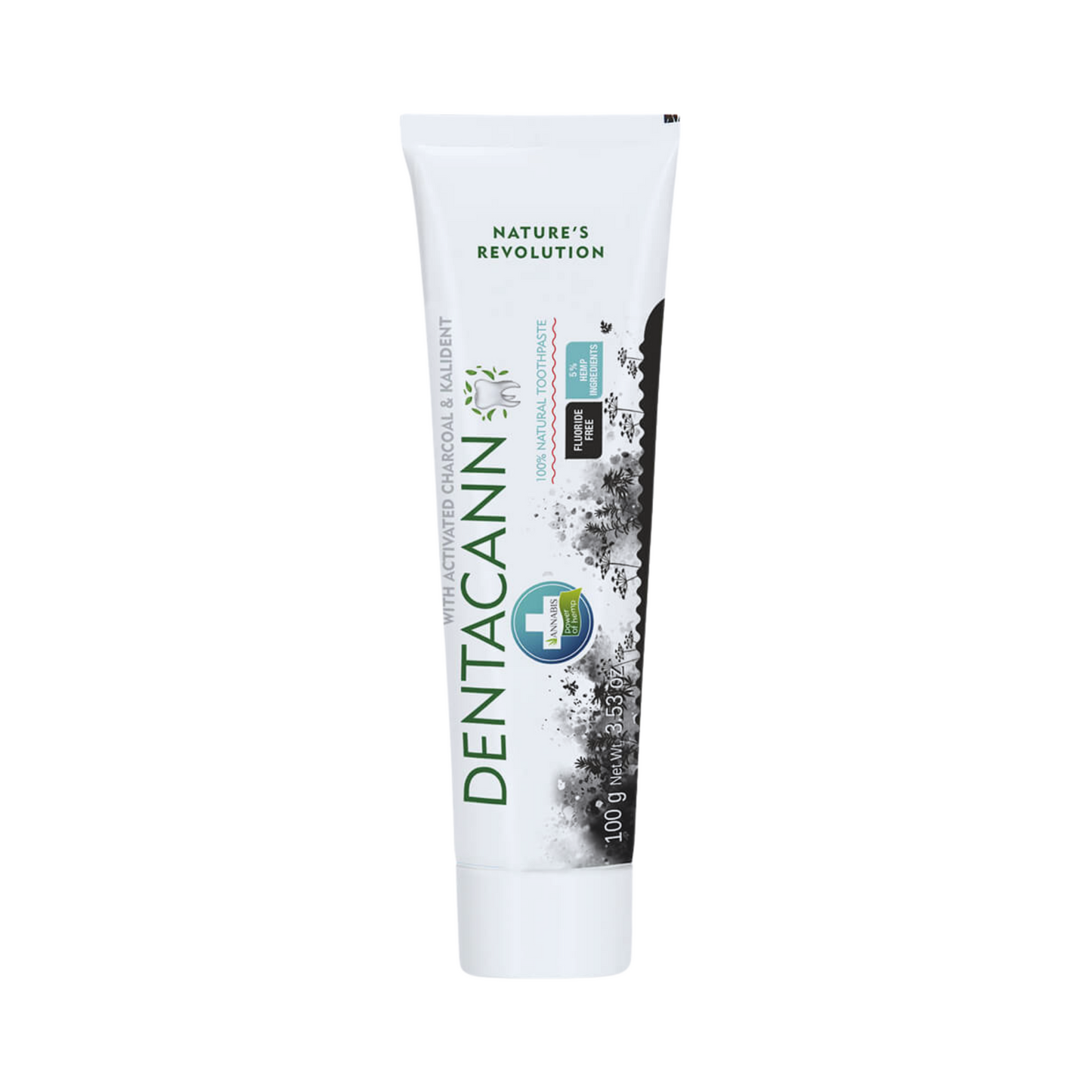 Dentifricio alla canapa e carbone attivo Annabis Dentacann