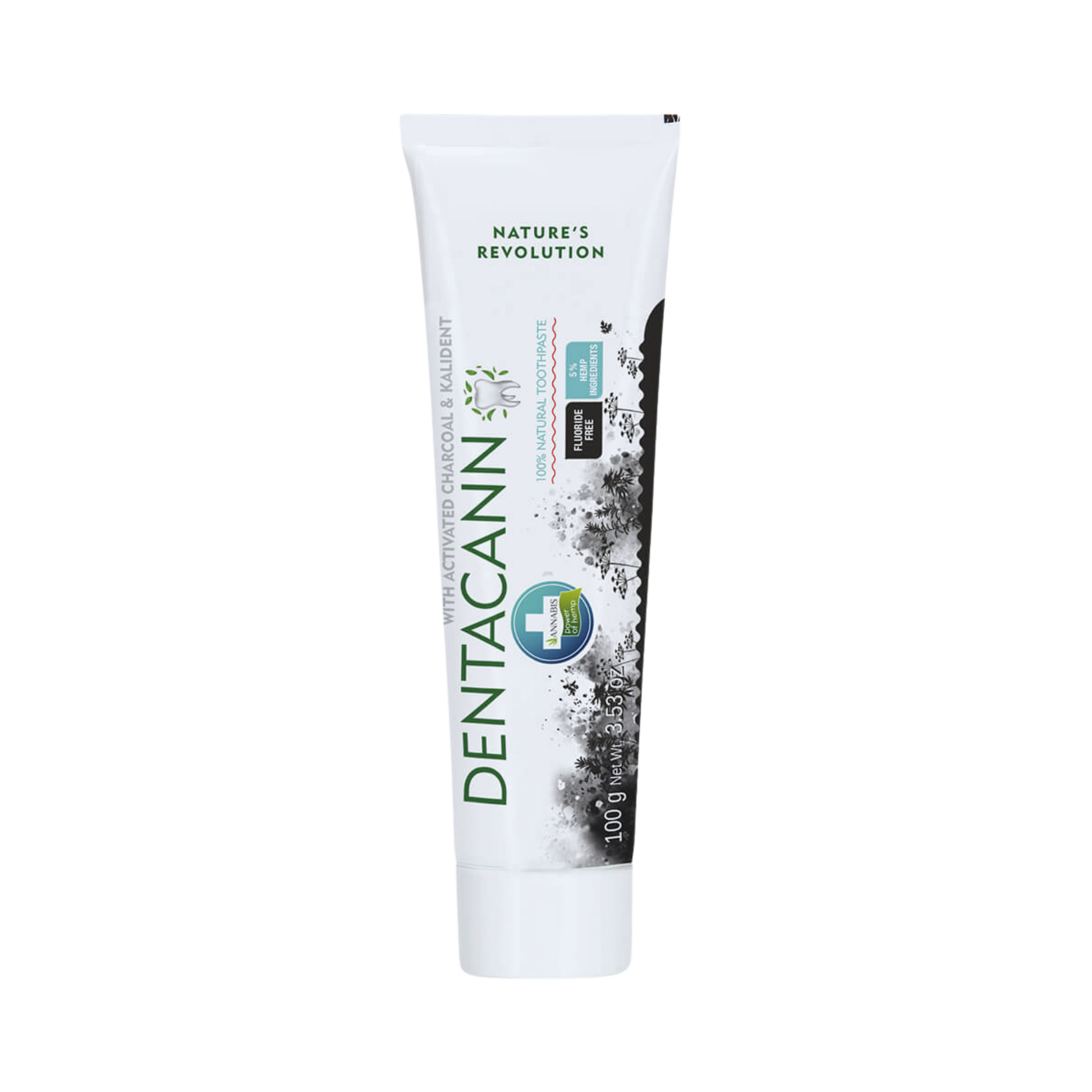 Dentifricio alla canapa e carbone attivo Annabis Dentacann