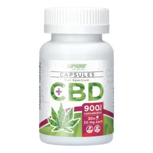 Capsule CBD Euphoria 900 mg – CBD a Spettro Completo