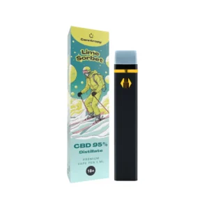 Canntropy CBD Disposable Vape Pen Lime Sorbet, CBD 95 %, 1 ml