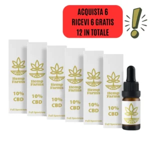 CBD Olio Full Spectrum – Super Combo 6 x 10% (6000mg)