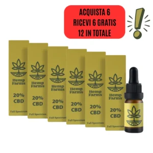 CBD Olio Full Spectrum – Super Combo 6 x 20% (12000mg)