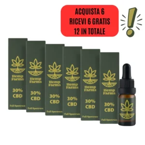 CBD Olio Full Spectrum – Super Combo 6 x 30% (18000mg)