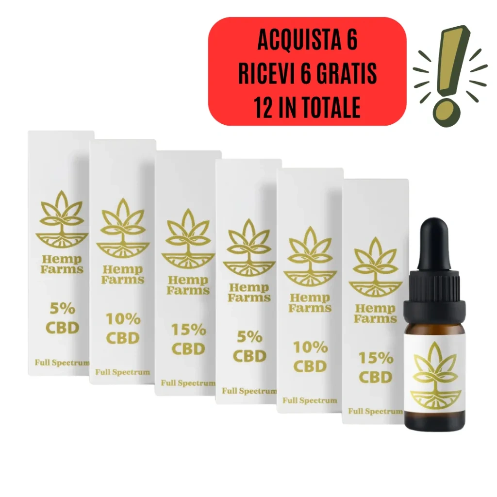 CBD Olio Super Combo - (2 x 5%) + (2 x 10%) + (2 x 15%)